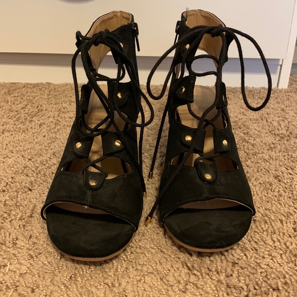 Lace up wedges, only been worn a few times, still in really good condition.